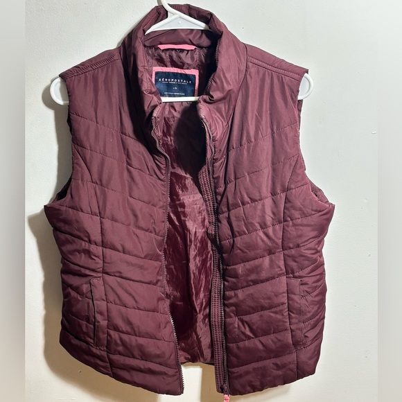 Aeropostale Jackets & Blazers - Aeropostale Women's Padded Vest - Deep Red